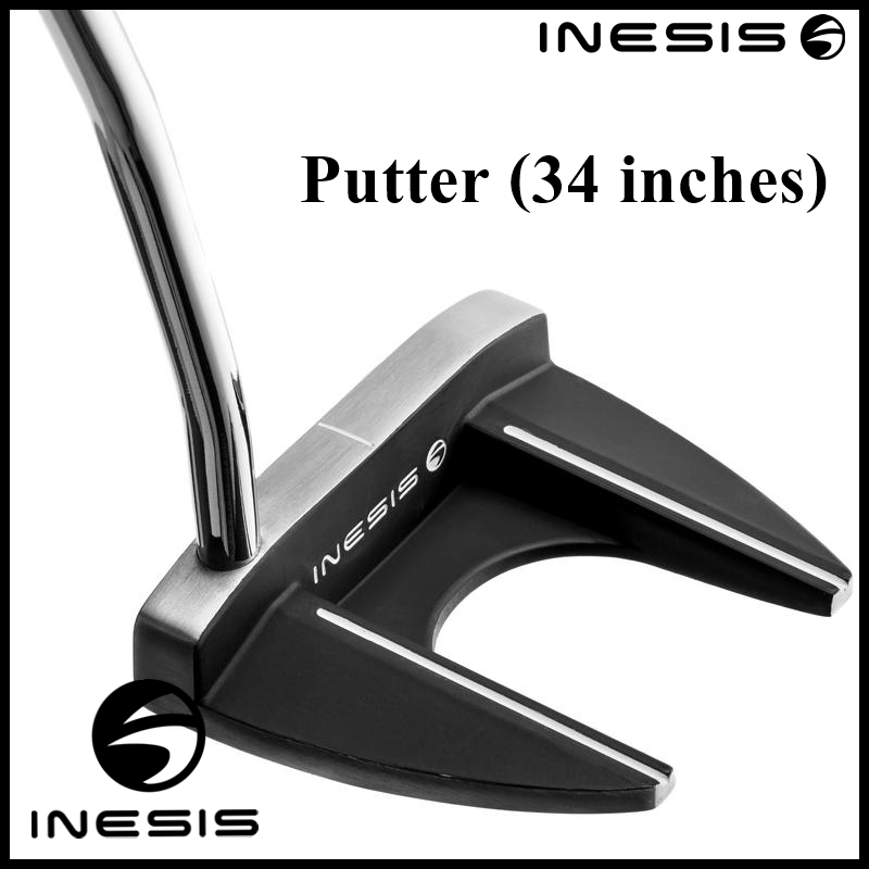 ไม้กอล์ฟ พัตเตอร์ Putter Golf Club INESIS มอลเล็ตพัตเตอร์สำหรับผู้ใหญ่ถนัดขวารุ่น 100