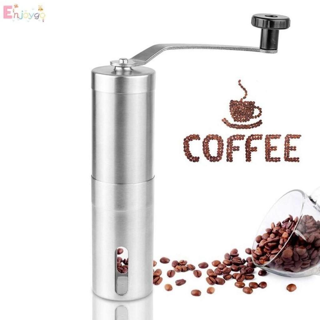 Stainless Steel Manual Coffee Bean Grinder Mill Kitchen Hand Grinding Tool อุปกรณ์บดแตนเลส สำหรับเมล็ดบดกาแฟส MG0088(Silเครื่องชงกาแฟ เครื่องชงน้ำ เครื่องทำกาแฟ ที่ชงกาแฟ เครื่องทำกาแฟอัตโนมัติ เครื่องทำกาแฟแบบพกพา เยือกชกกาแฟ ของแท้