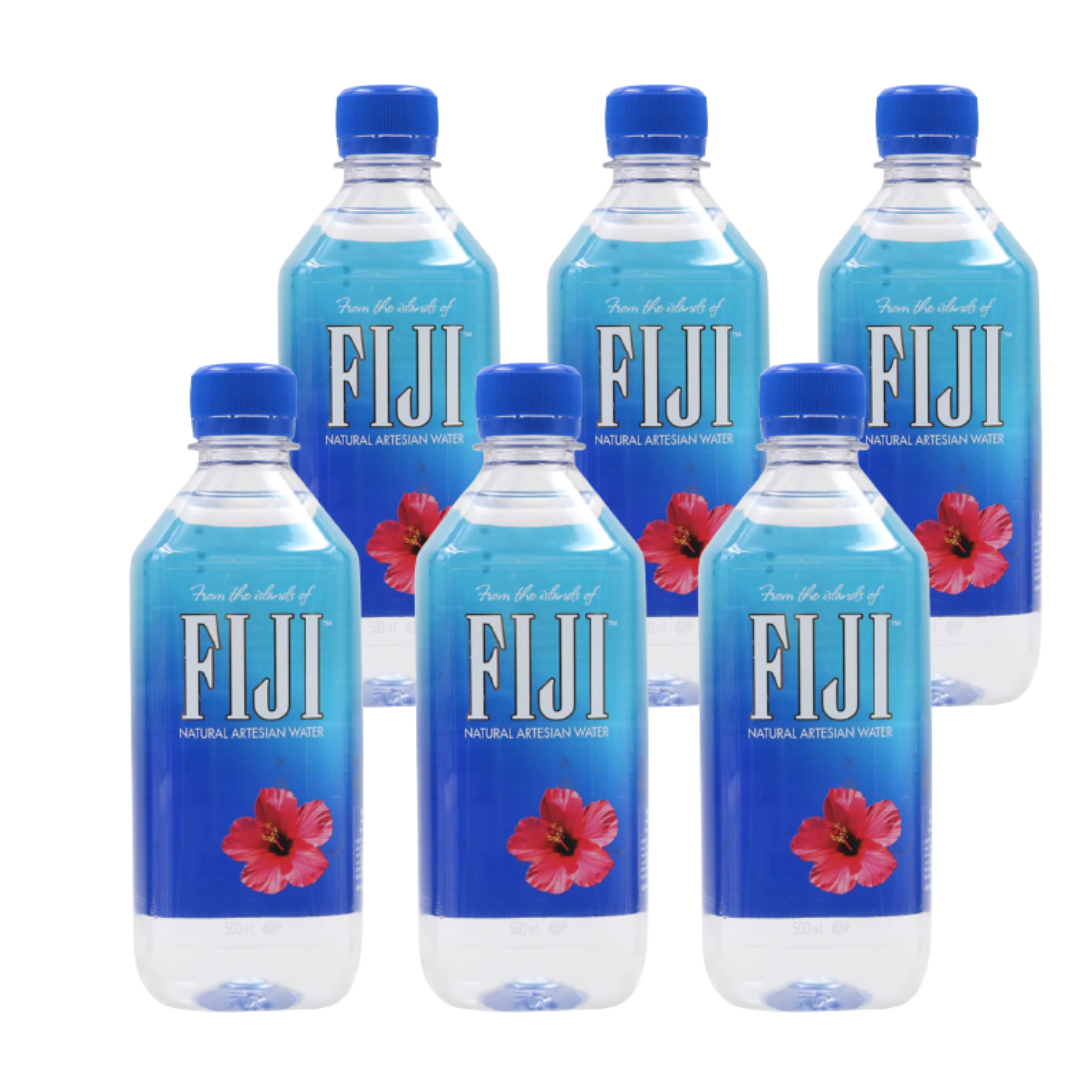 Fiji Wate น้ำแร่ฟิจิ ขนาด 500 มล. (แพ็ก 6 ขวด) น้ำแร่ธรรมชาติจากใต้พื้นผิวโลก