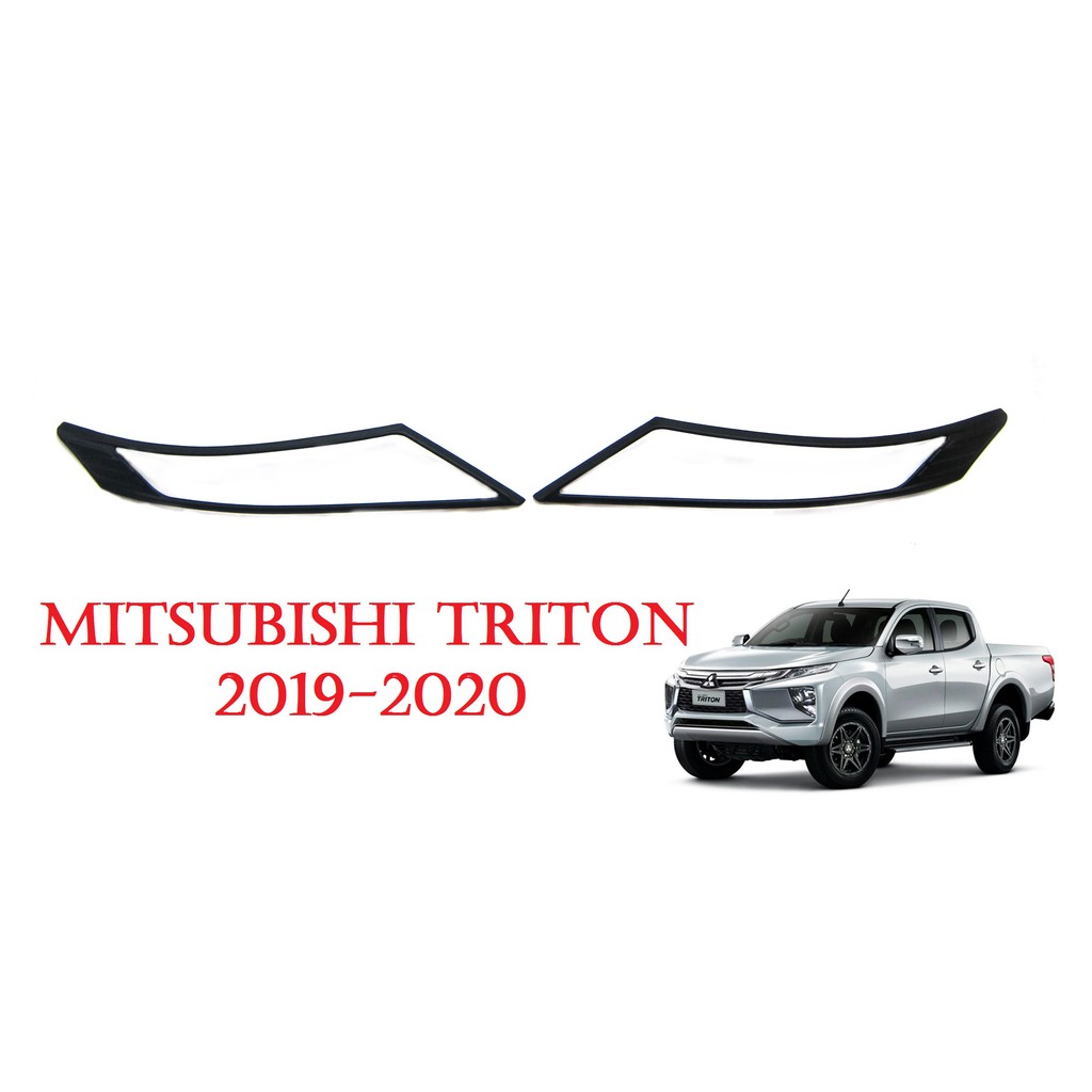 Best saller ครอบไฟหน้า มิตซูบิชิ ไทรทัน ใหม่ ปี 2019-2020 สีดำด้าน Mitsubishi L200 Triton MR GLS 2019 ของแต่งไทรทันใหม่ อะไหร่รถ ของแต่งรถ ฟิมล์ ลูกหมาก สายพาน เบรค พวงมาลัย โลโก้ logo spare part ไฟสปอตส์ไลต์ ไฟหน้า ไฟท้าย