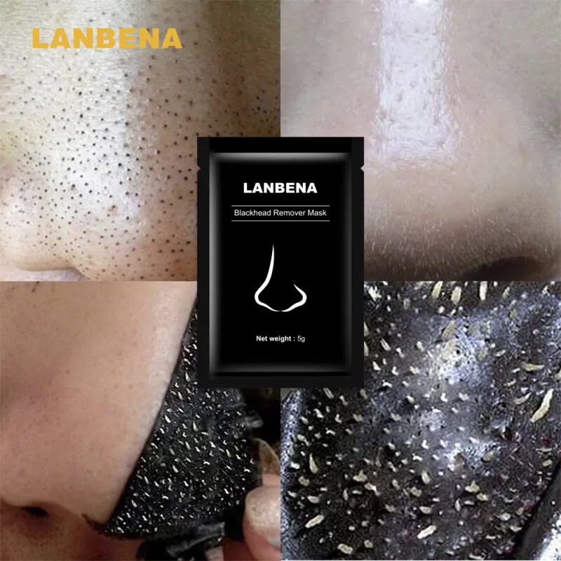 ภาพสินค้าLANBENA Blackhead Remover Mask 5g.มาส์กลอกสิวโคลนมาร์คหน้าถ่านดำลอกสิวเสี้ยนโคลนลอกสิวเสี้ยนครีมลอกสิว-0113 จากร้าน ChanelV บน Lazada ภาพที่ 1