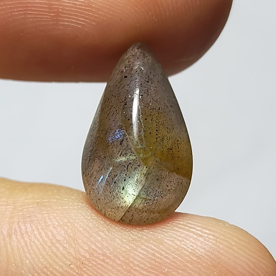 พลอย ลาบราโดไรท์ ธรรมชาติ แท้ หินพ่อมด ( Natural Labradorite ) หนัก 5.27 กะรัต