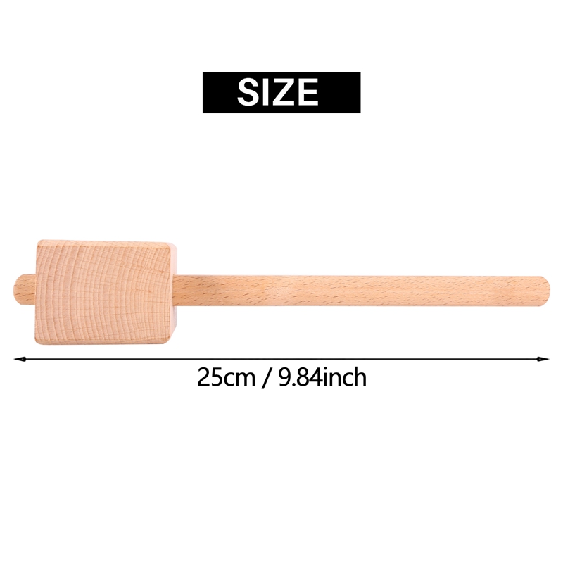 RiToEasysports 11.6" Beechwood Carving Mallet – High Hardness, Smooth Finish – For Leathercraft, Stamping, And Carpentry