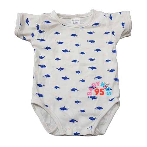 BABYKIDS95 (0-3 เดือน) บอดี้สูท เด็ก ชุดเด็ก เสื้อผ้าเด็ก Body suite Romper for Baby or Infant 0-3 months old ( 3M THR )  สีวัสดุ THR22