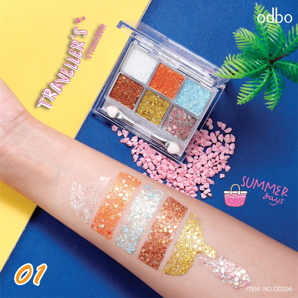 odbo โอดีบีโอ ทราเวลเลอร์ส อายแชโดว์ OD296 Odbo Cosmetic Thailand