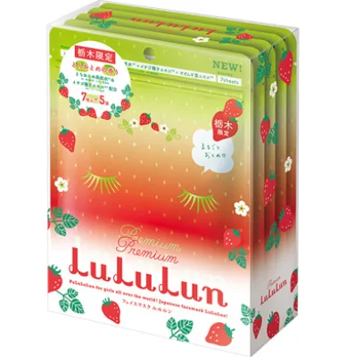 Lululun Face Mask Sheet Strawberry Tochigi 7 days (35 Sheets/Pack)