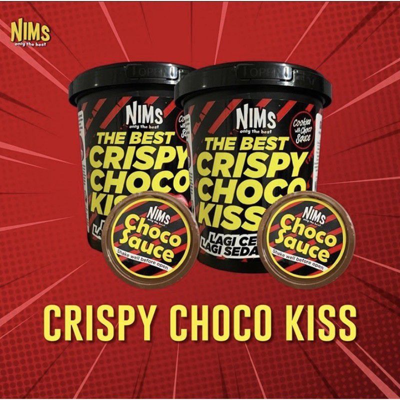 Nims crispy choco kiss คุกกี้ช็อกโกแลต 1 กระปุก