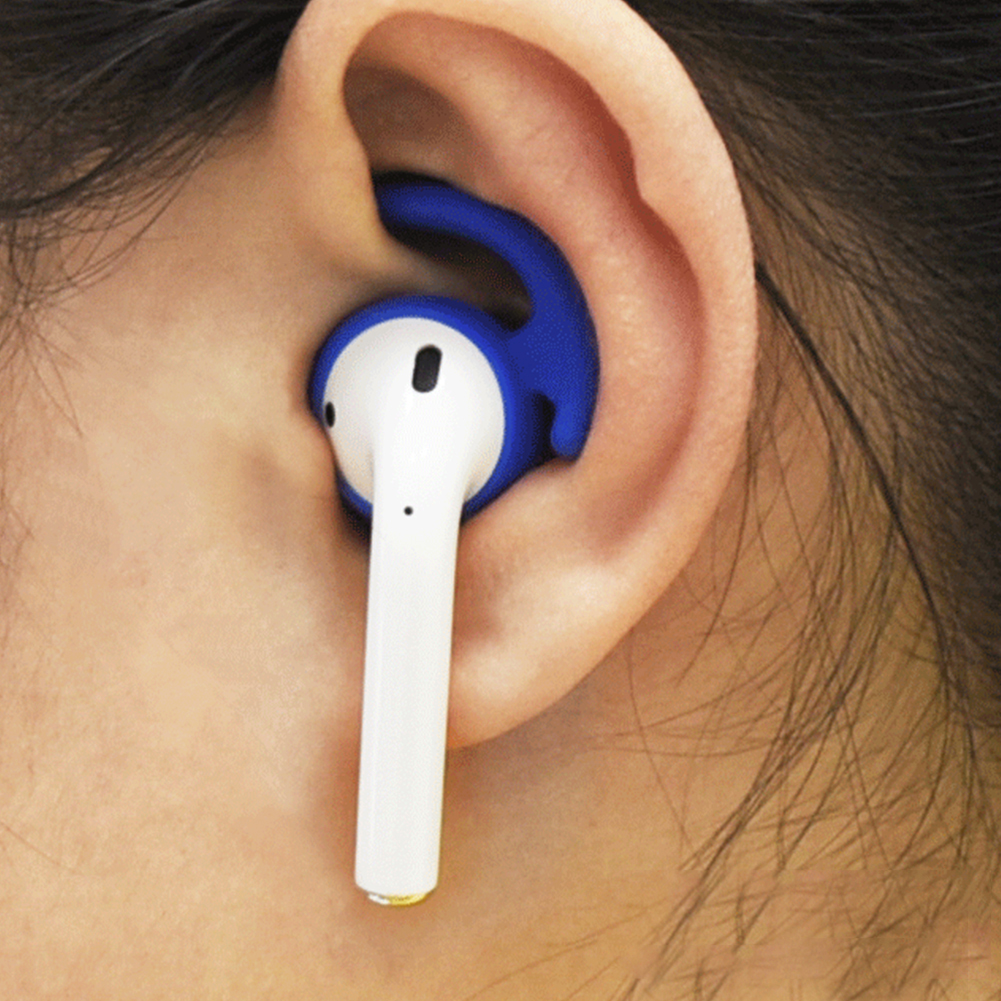 1คู่ซิลิโคนป้องกันหูฟังสำหรับ AirPods หูฟังกันลื่นหูฟังผู้ถือสำหรับ AirPods หูฟังชุดหูฟัง