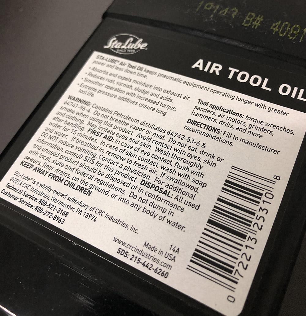 CRC StaLube™ Air Tool Oil นํ้ามันเครื่องมือลม (444 mL.) CRCTHAI ThaiPick