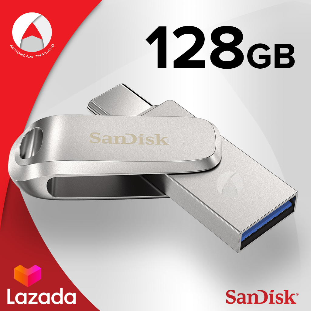 Sandisk Ultra® Dual Drive Luxe Usb Type C 128gb Sdddc4 128g G46 แฟลชไดรฟ์ ไดร์ฟ Otg สำหรับ 0062