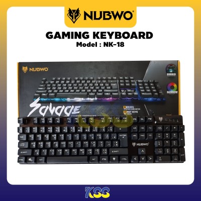 Nubwo Gaming keyboard รุ่น Savage NK-18 (Black)