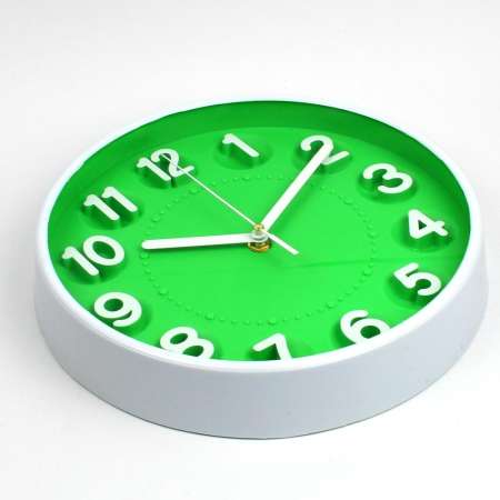 Telecorsa นาฬิกาแขวน ทรงกลมตัวเลขนูน ขนาด 10 นิ้ว Good Well Clock รุ่น Clock-194-05g-Song