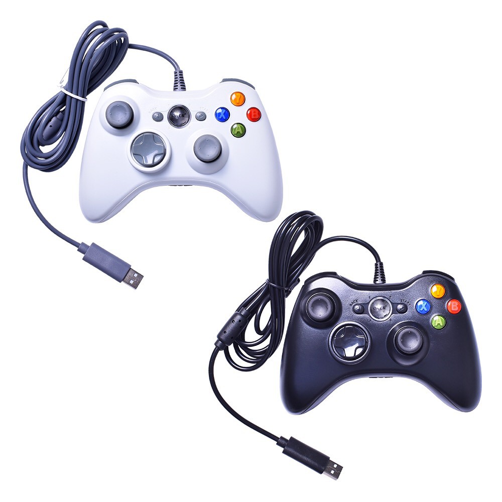 OKER Xbox 360 Gaming Joy Controller (จอยเกมมิ่ง) (สำหรับ PC/Xbox) สีดำ/สีขาว(พร้อมส่ง)