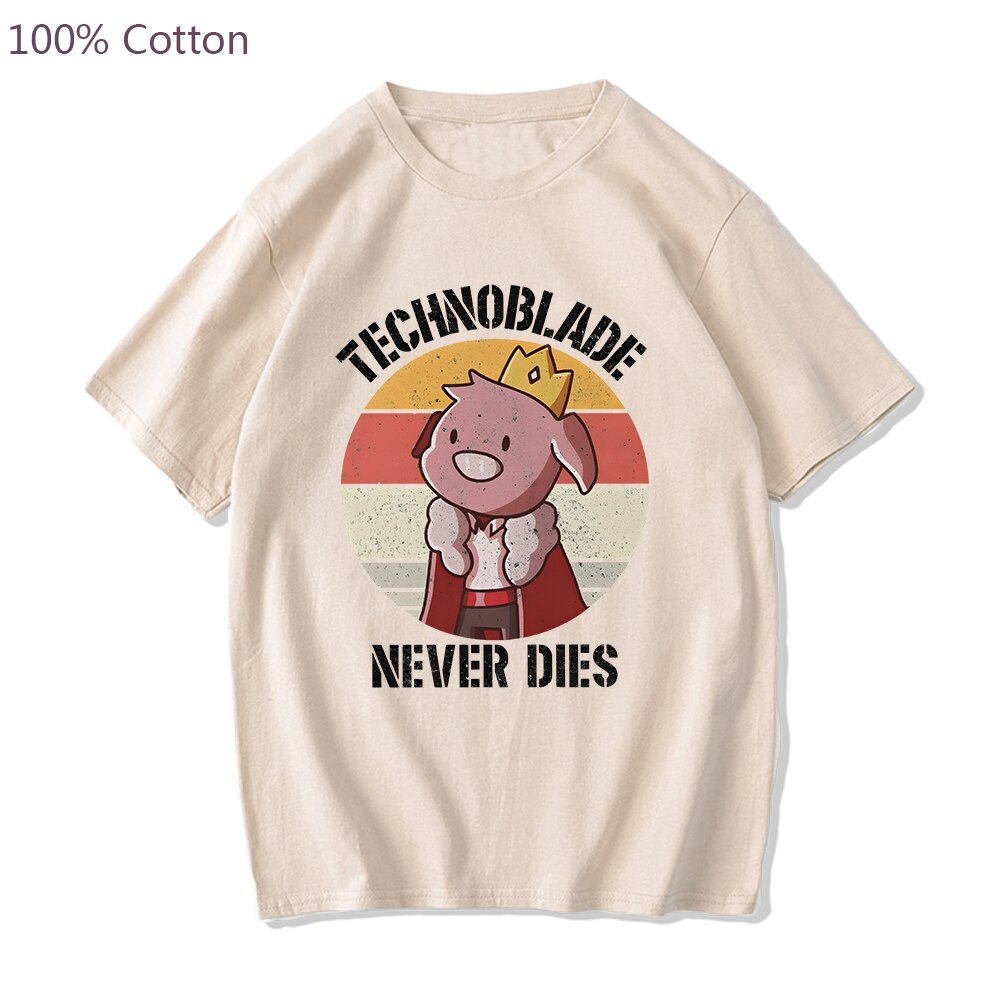 Technoblade Never Dies Tshirt Hot Game Dream Smp Graphic Tshirt Menwomen T