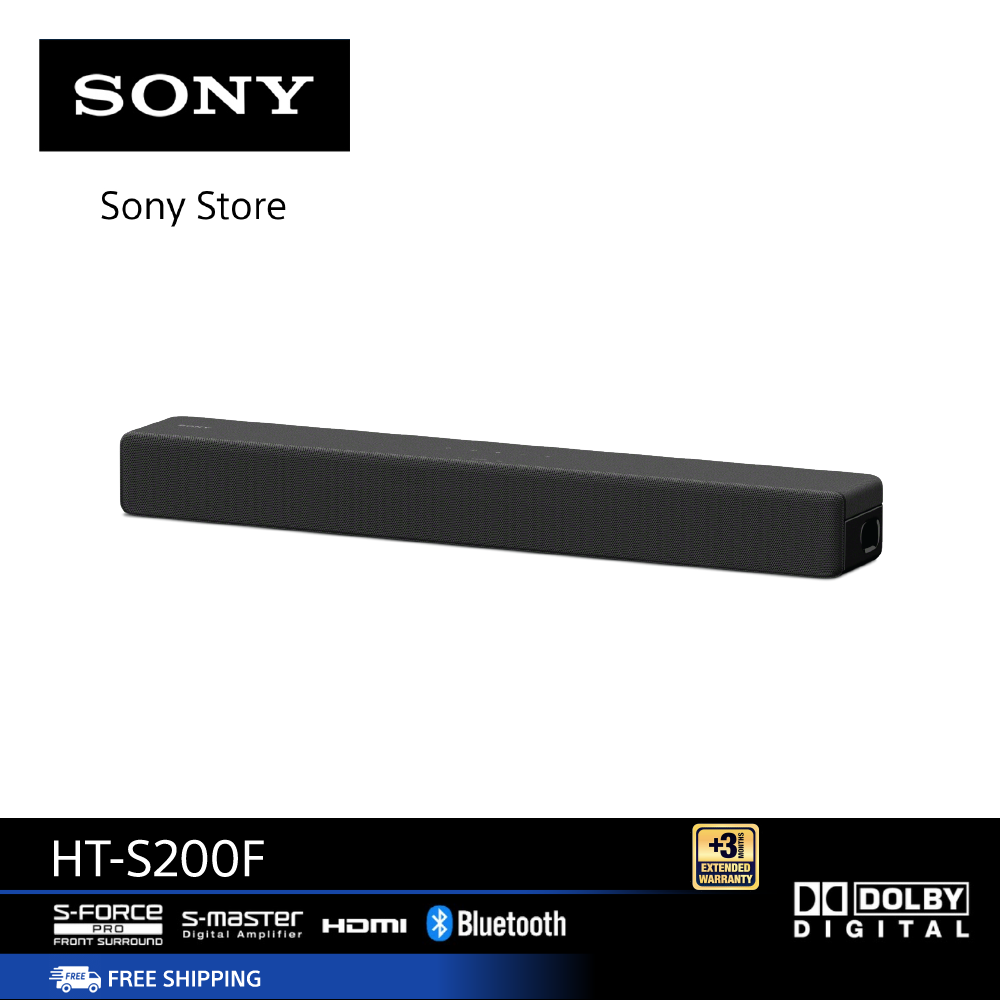 Sony Soundbar HT-S200F 2.1ch เครื่องเดียวกะทัดรัดพร้อมเทคโนโลยี Bluetooth®