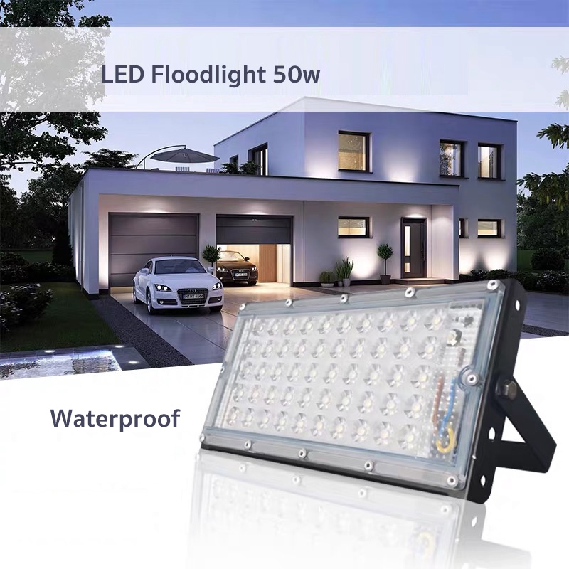 Barton LED Floodlight 50w ไฟ สปอตไลท์ LED กันน้ำ ขนาด 50W โคมไฟ ไฟถนน โคมไฟภูมิทัศน์ ดวงไฟ 50 ดวง