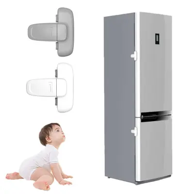 AVENLYB Child Child Lock Cabinet Kids Fridge Door Lock Refrigerator Catch Baby Safety Freezer Lock
