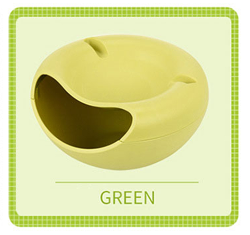 HDS020 ถาดพลาสติกชามใส่ผลไม้ชามใส่เมล็ดทานตะวันถังขยะชามแทะเม็ดแตงโม สี สีเขียว สี สีเขียว