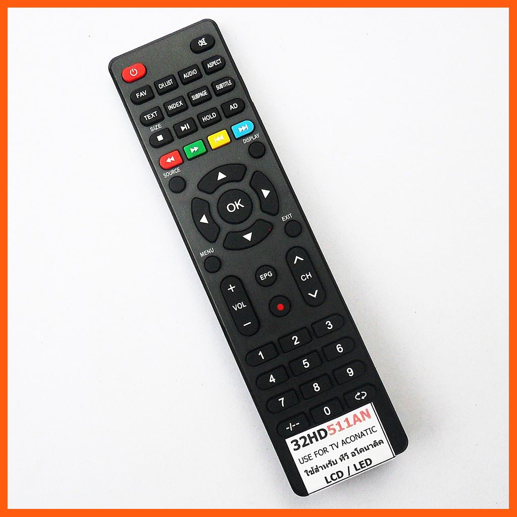 #ลดราคา รีโมทใช้กับAconatic LED TV รุ่น 32HD511AN * อ่านรายละเอียดสินค้าก่อนสั่งซื้อ * , Remote for Aconatic LED TV #คำค้นหาเพิ่มเติม รีโมท อุปกรณ์ทีวี กล่องดิจิตอลทีวี รีโมทใช้กับกล่องไฮบริด พีเอสไอ โอทู เอชดี Remote