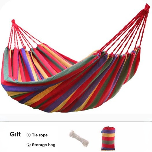KOETSU【COD】🏕️Võng ngoài trời, võng thanh uốn cong bằng vải, võng đơn có túi đựng dây