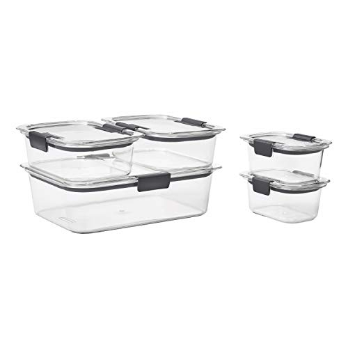 Rubbermaid Brilliance LeakProof Food Storage Containers with Airtight