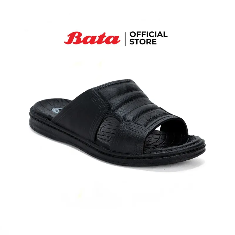 ภาพหน้าปกสินค้า* * Bata รองเท้าแตะ รองเท้าแฟชั่นผู้ชายลำลองแบบสวม SLIPPERS-MENS สีดำ รหัส 8626096 Mensandal Fashion จากร้าน Bata บน Lazada