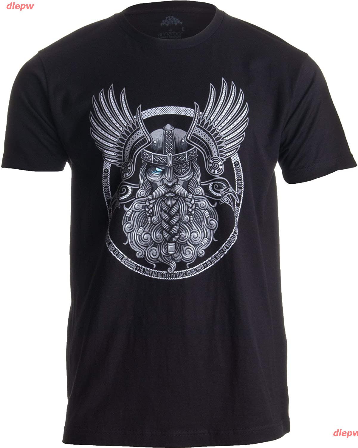 dlepw เสื้อยืด Odin Norse Mythology God Valkyrie Valhalla Viking Raven ...