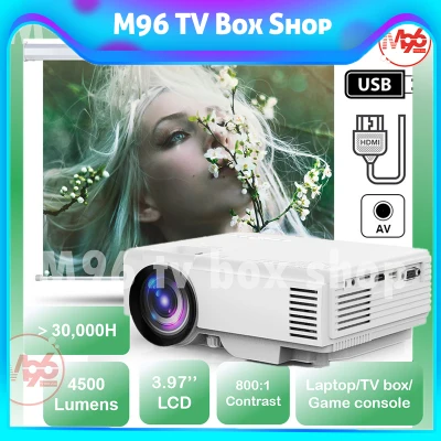 NEWEST 2020 Newest 2020 T5 Portable Projector 1080P HD Mini Projector Mini Projector USB Smart Projector 30,000HRS LED Android Family movie 1800 Lumens home theater