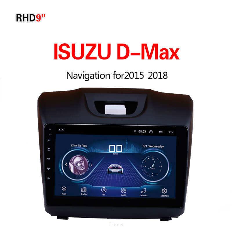 เครื่องนำทาง สำหรับรถยนต์ ISUZU D-Max 2015-2018 9 Inch Android 8.1 WIFI 1G/16G  แผนที่ในการนำทาง