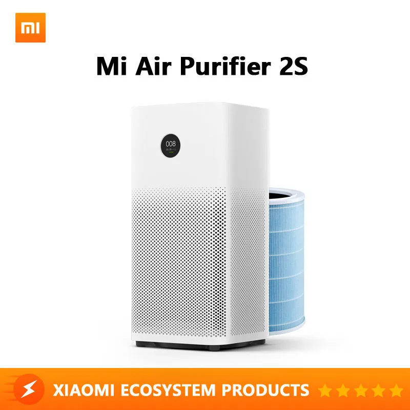 เครื่องฟอกอากาศ PM2.5ฆ่าเชื้อโรค (พร้อมส่ง) Xiaomi เครื่องฟอกอากาศ Mi Air Purifier 2S กรองฝุ่น PM2.5 Chinese Version