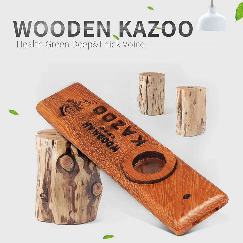 New Wooden Kazoo Musical Instrument Playing Level Genuine Wood Group Flute