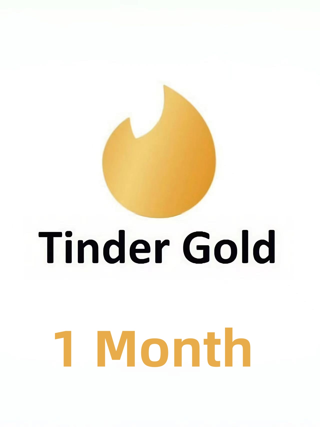 จัดส่งที่รวดเร็ว[โค้ดสำหรับลูกค้าที่อยู่ในประเทศไทยเท่านั้น] Tinder Gold 1 month subscription