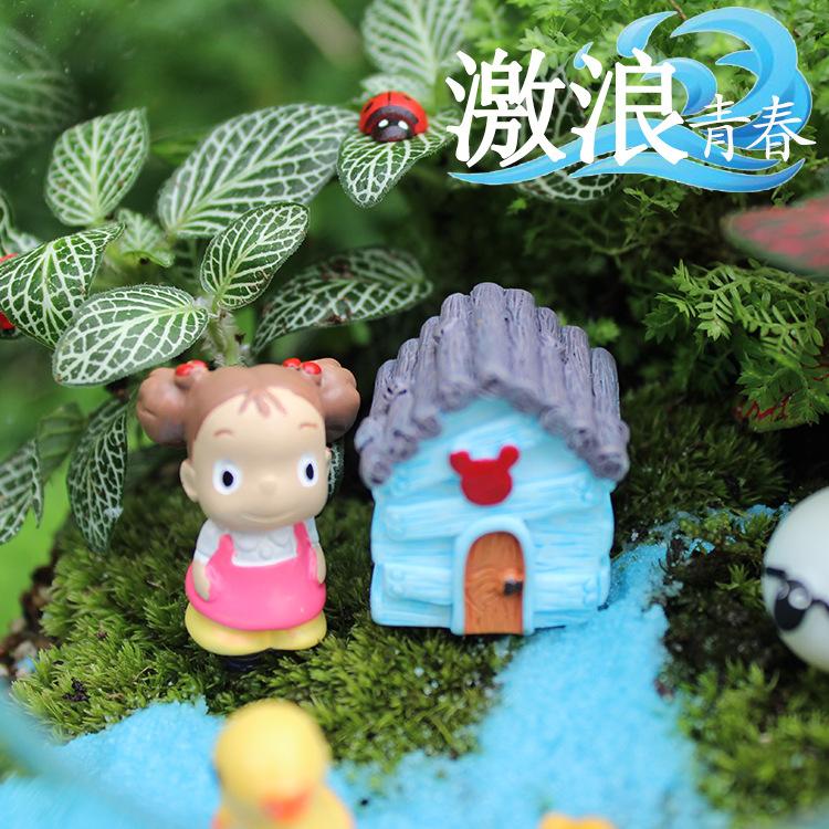 Moss micro landscape decoration chinchillas small plum resin small ornaments Zakka style resin crafts potted decoration