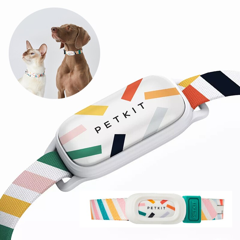 Gps dog collar pet PETKIT Smart Pet Dog Cat Collar Tag Bluetooth