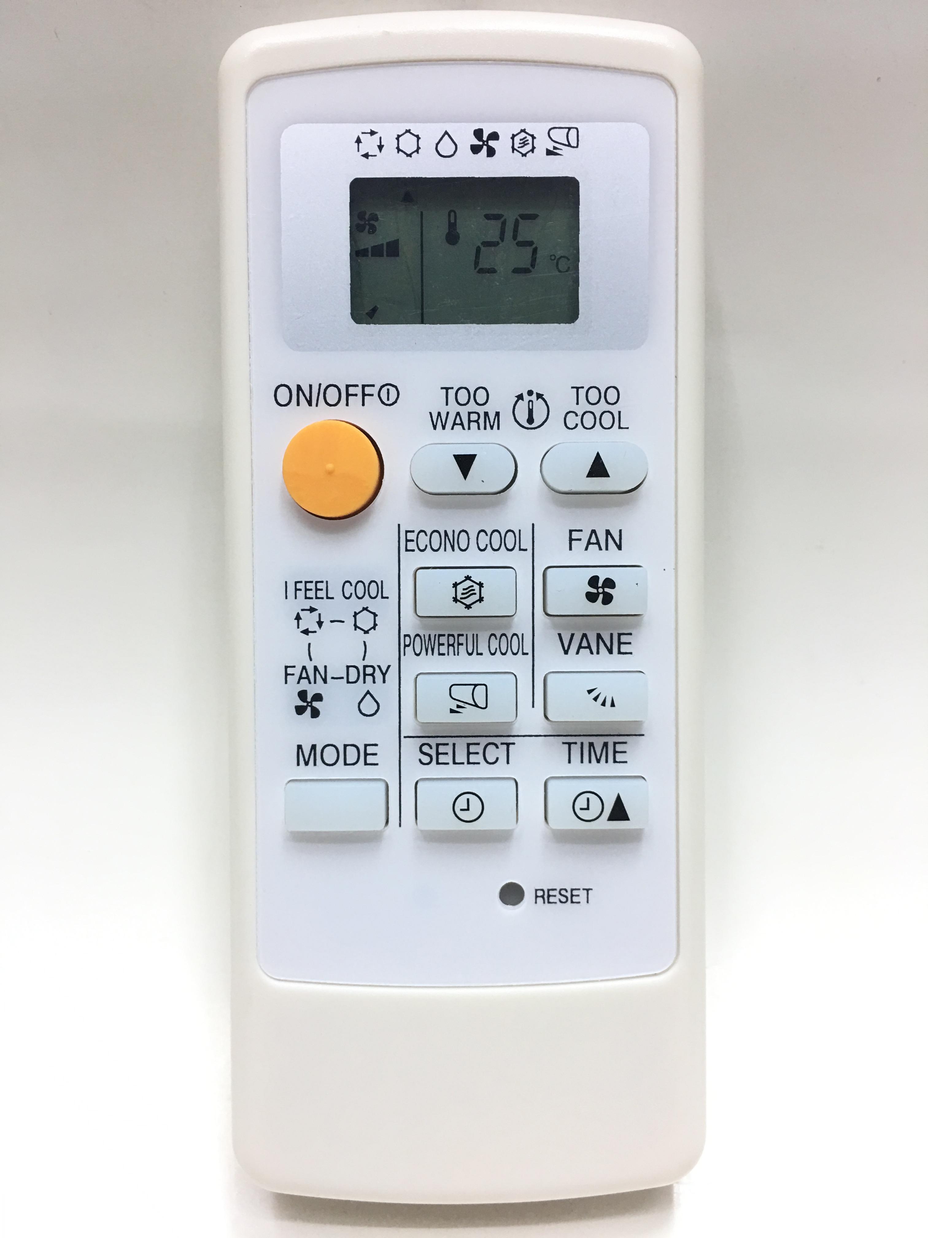 รีโมทแอร์ มิตซูบิชิ Mitsubishi รุ่น Mr.Slim Econo Air (ขอบจอสีเงิน) รับ