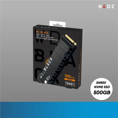 Western Digital : Wd Black SN850 NVMe™ Ssd with Heatsink Gaming SSD Storage 500 GB