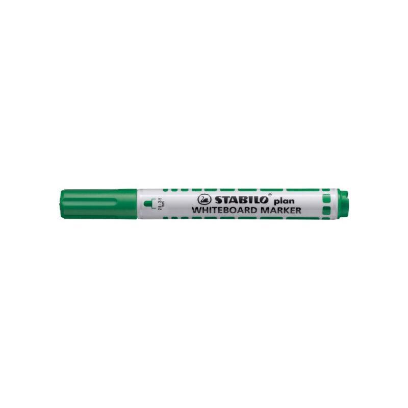 Electro48 STABILO ปากกาไวท์บอร์ดหัวกลม Plan สีเขียว 641/36