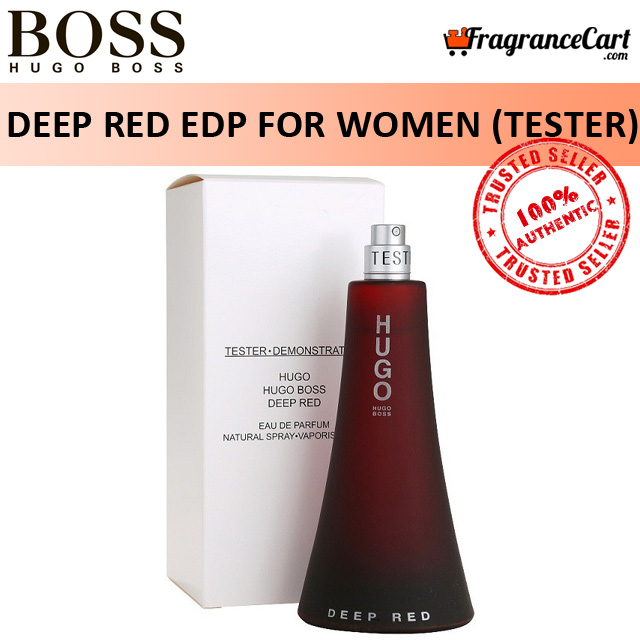 hugo boss deep red tester