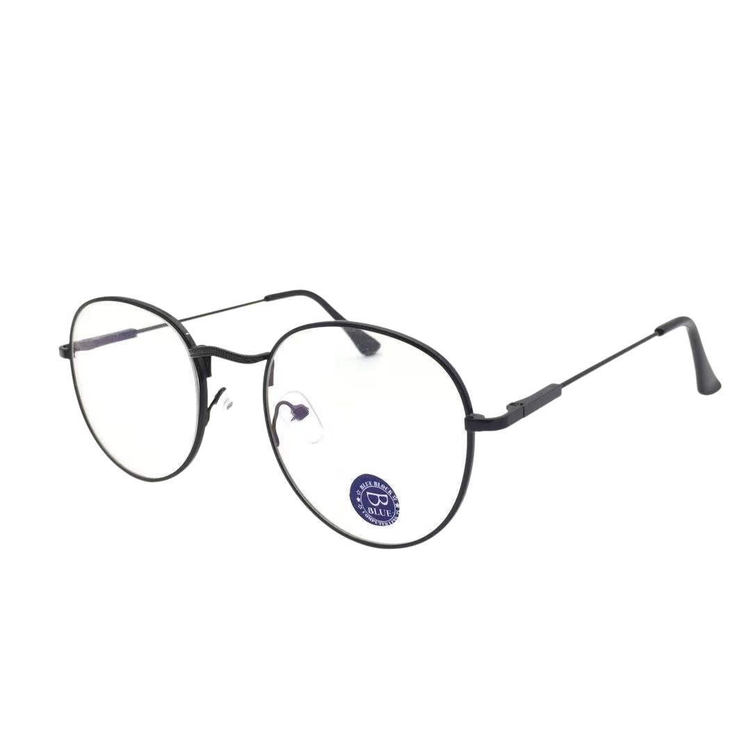 แว่นตาแฟชั่นสำหรับผู้หญิง แว่นตากรองแสงสี แว่นสายตาสั้น กรอบโลหะ ป้องกันแสงสีฟ้า 9748