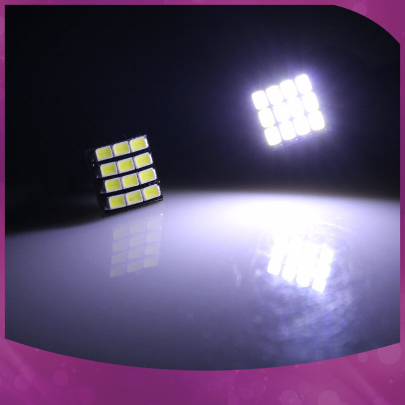 หลอดไฟ LED ไฟหรี่ T10 12SMD (2หลอด) ไฟแผนที่ ไฟส่องป้ายสว่างมาก 12V มี ...