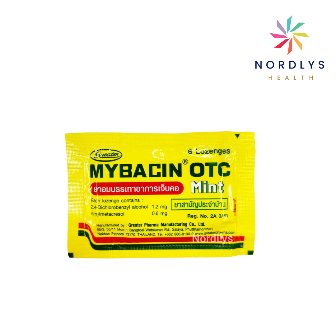 มายบาซิน Mybacin Zinc เม็ดอม มายเซพติค ผสมซิงค์ รสส้ม, มะนาว 10 เม็ด ...