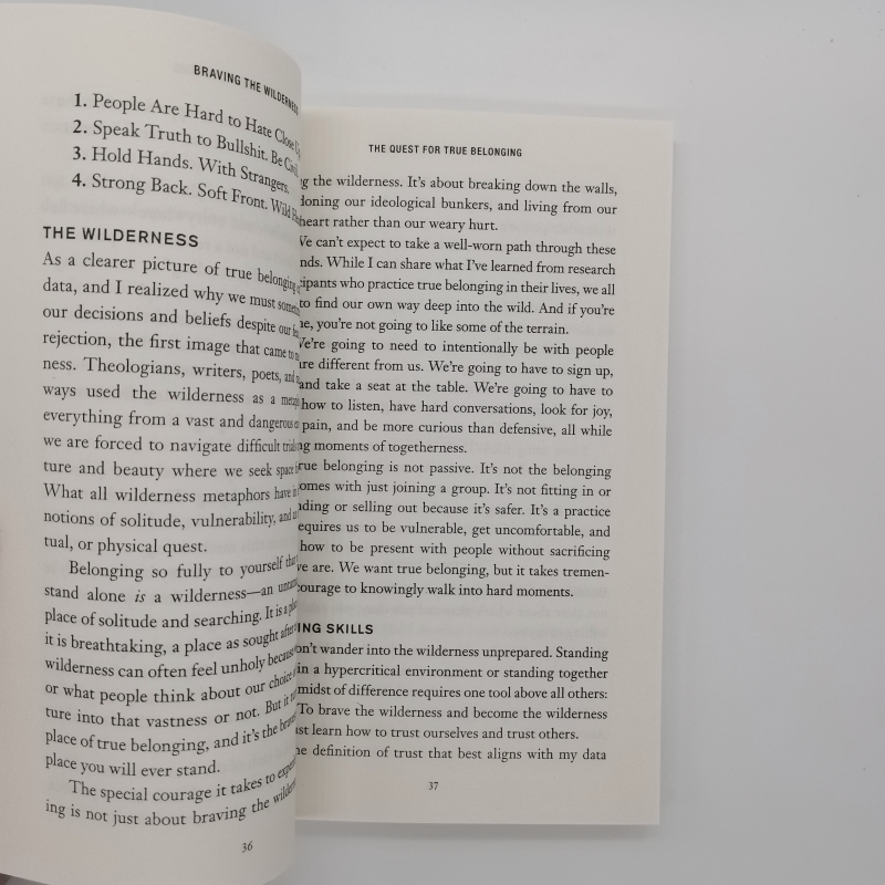 หนังสือภาษาอังกฤษBraving the Wilderness The Quest for True Belonging