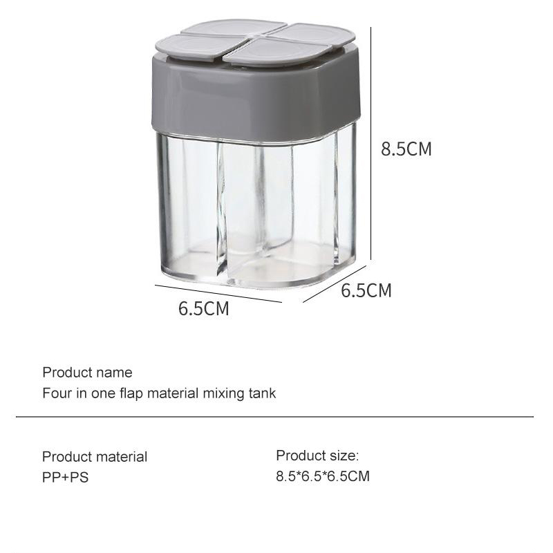 Seasoning Box Stackable 4 In 1 Kitchen Seasoning Box Spice Organizer Storage Boxes Seasoning ...