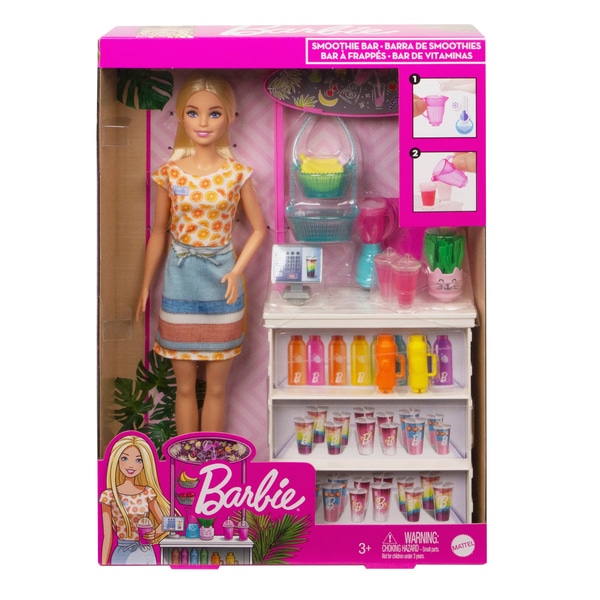 ตุ๊กตาบาร์บี้รุ่นGRN75 Barbie Smoothie Bar Playset  GRN75