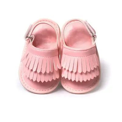 Infant Baby Girls Summer Sandals Soft Sole Anti-Slip Crib Shoes Prewalker 0-18 M