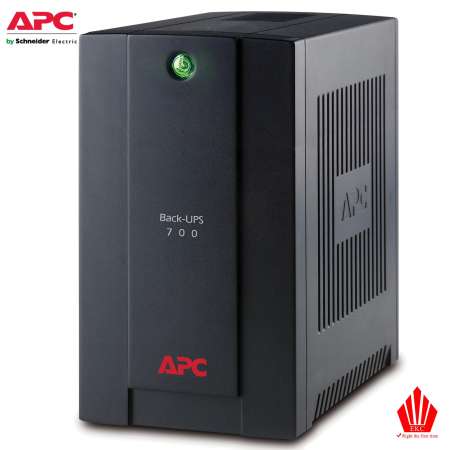 เครื่องสำรองไฟ APC Back-UPS 700VA 390Watts รุ่น BX700U-MS