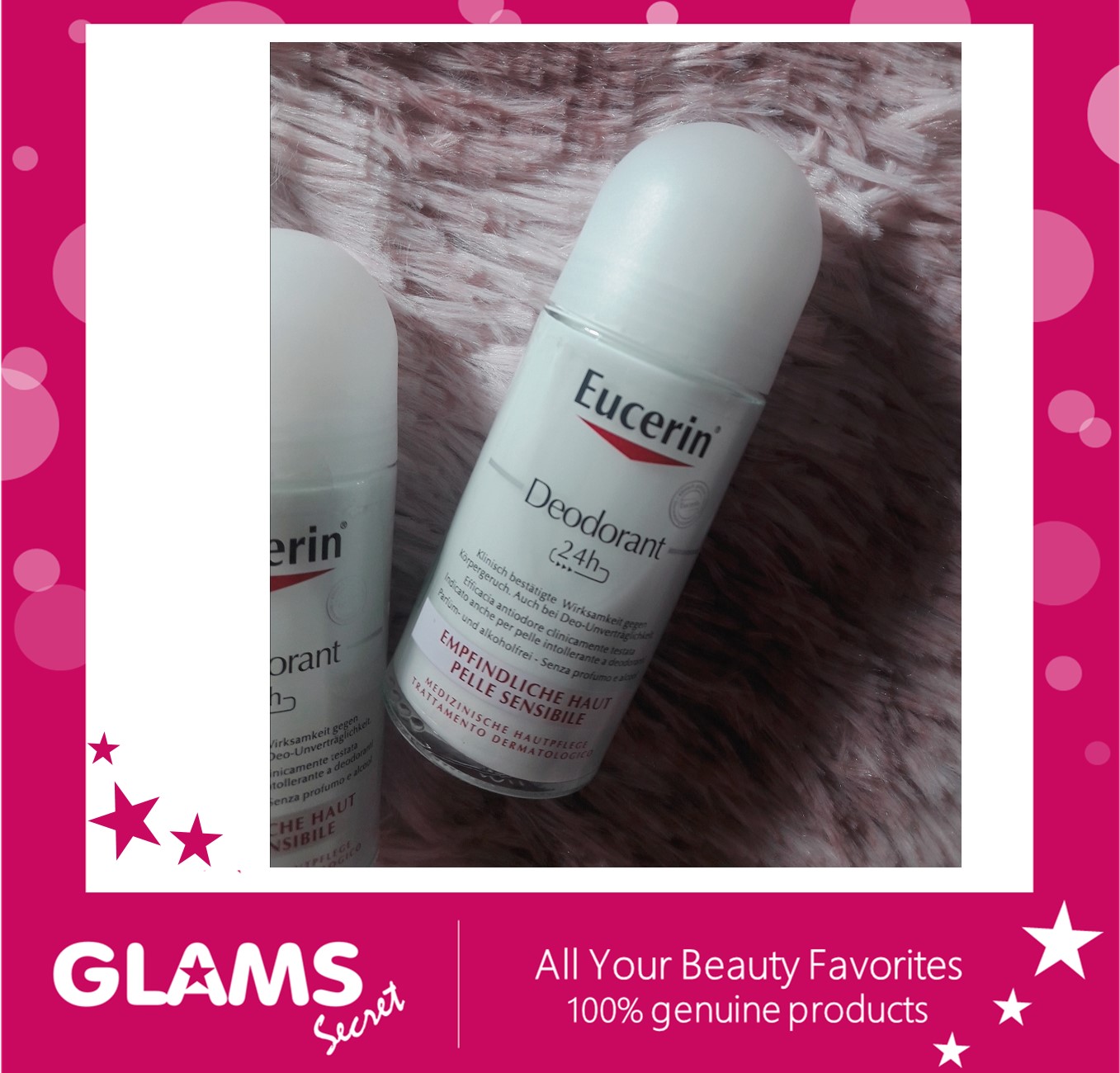 [แพ็คเกจยุโรป] Eucerin Deodorant Sensitive Skin 24h RollOn 50ml ยูเซ