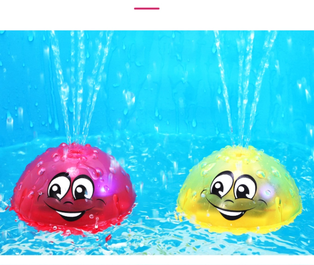 ของเล่นสำหรับเด็ก สเปรย์น้ำอัตโนมัติของเล่นอาบน้ำเด็กน่ารักพร้อมปั๊มฉีดน้ำอิเล็กทรอนิกส์ ขนาด 9.5 x6.5 ซม.   Kids Automatic Water Spray Bath Toy, Cute Baby Shower Pool Toy with Electronic Squirt Pump