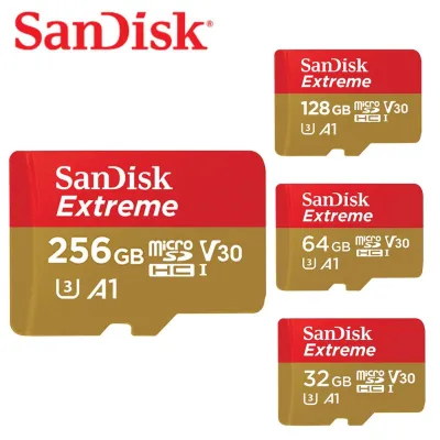 SanDisk Extreme microSD Card ความเร็ว100MB/S ความจุ 32GB 64GB 128GB 256GB Class10 เมมโมรี่การ์ด การ์ดหน่วยความจำ