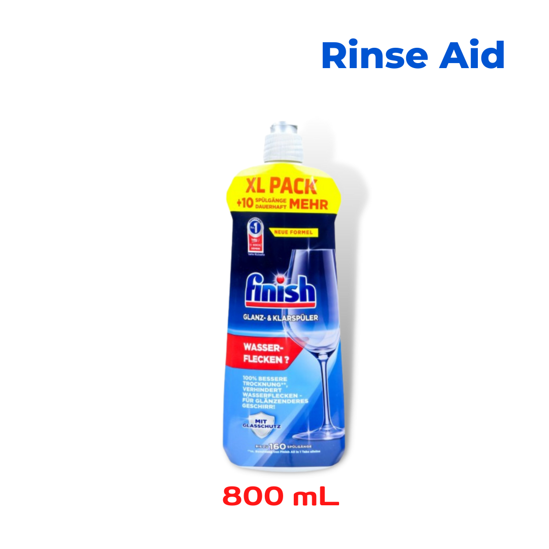 น้ำยาแวววาว Finish Rinse Aid ขนาด 400/800 ml สำหรับเครื่องล้างจานอัตโนมัติ ขนาด 800ml ขนาด 800ml